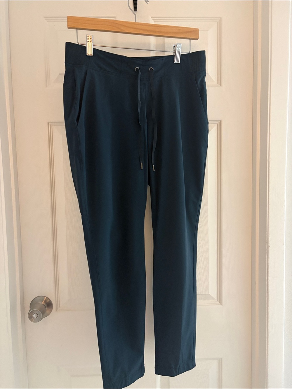 Athleta Dark Teal Drawstring Track Pants